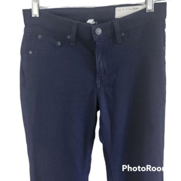 Rag & Bone Dark Navy Blue Leggings Skinny Jeans Womens Size 27 - Picture 2 of 8